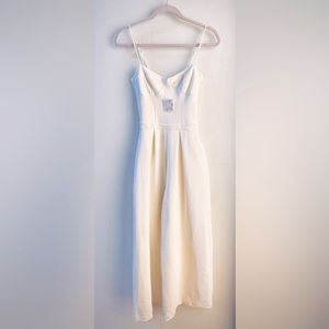 Free People “Ava” Jumpsuit • Ivory • XS • NWT